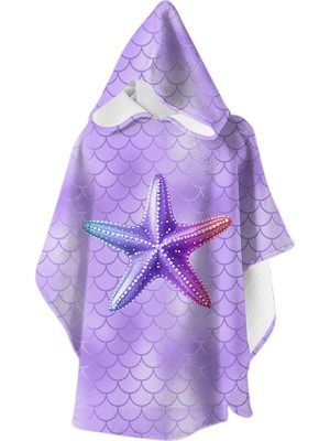 Slipstop Delicate Poncho Mor Çocuk Panço