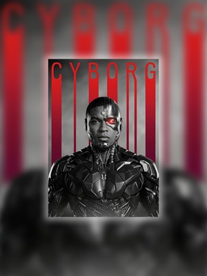 Tugo A4 Boyutunda Metal Cyborg Tablosu