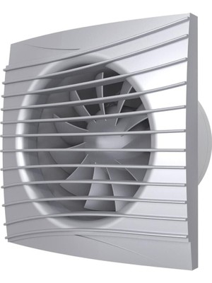 Ayas Havalandırma Ayas 125 mm (12,5 Cm) Sessiz Klapeli Banyo Fanı (Sılent Gri 5c)