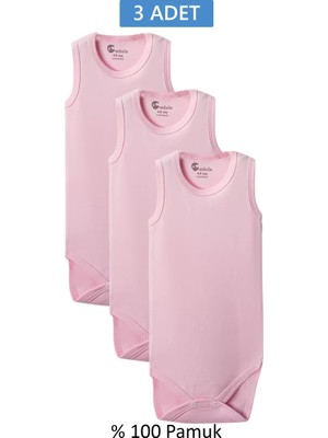 Die Grup Pembe Askılı Body Zıbın 2-7 Yaş Çocuklar Için (3 Adet) Alttan Çıtçıtlı Özel Gereksinimli