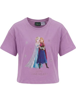 Slipstop Lisanslı Ürünler 6m Gl Frozen-2 Mor Çocuk Tshirt