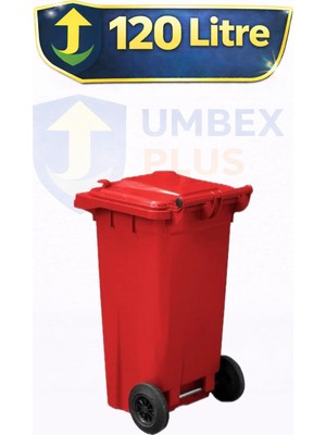 PremiumPort Dayanıklı 120L Tıbbi Atık Plastik Çöp Konteyneri