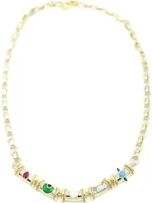 Die Grup Simge Zincir Kolye - Altın