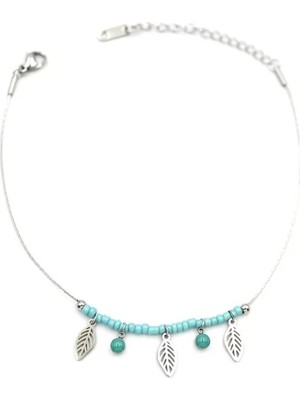 Die Grup Boncuklu Yonca Halhal - Gümüş