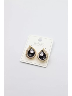 Die Grup Taşlı Küpe - Altın