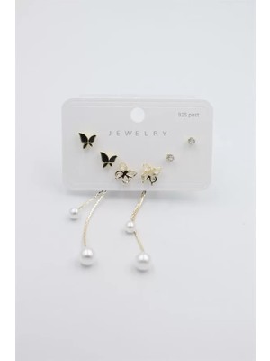 Die Grup Çoklu Set Küpe - Altın