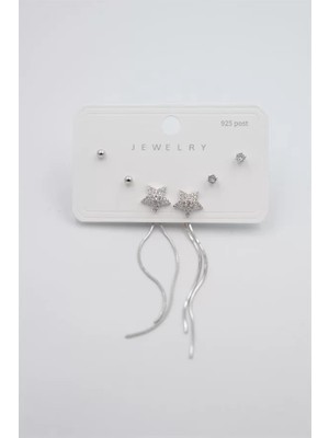 Die Grup Çoklu Set Küpe - Gümüş