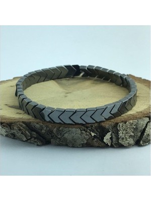 ZNK Takı Ve Aksesuar Hematit Görünümlü Ok Çavuş Bileklik Unisex