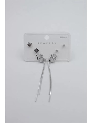 Die Grup Çoklu Set Küpe - Gümüş