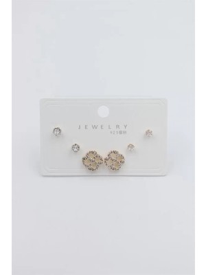 Die Grup Çoklu Set Küpe - Altın