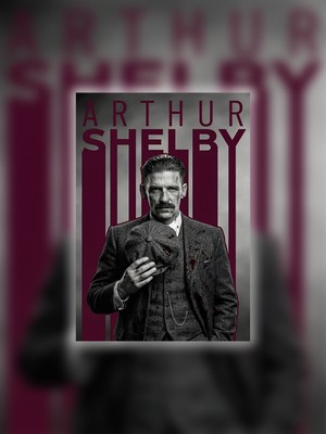 Tugo A4 Boyutunda Metal Arthur Shelby Tablosu