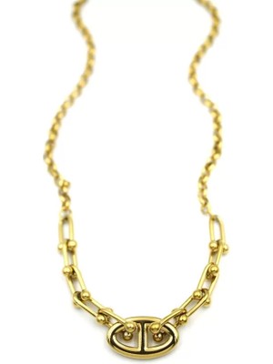 Die Grup Tf Zincir Kolye - Altın