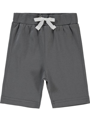 Kujju Civil Baby Ribanalı 6-18 Ay Erkek Kapri - Gri