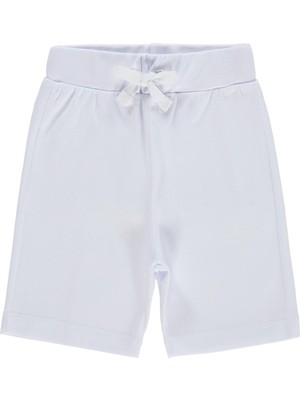 Kujju Civil Baby Ribanalı 6-18 Ay Erkek Kapri - Beyaz