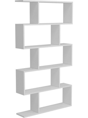 Begonya Beyaz Çok Amaçlı Kitaplık – Ev ve Ofis Için Modern Raf