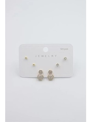 Die Grup Çoklu Set Küpe - Altın