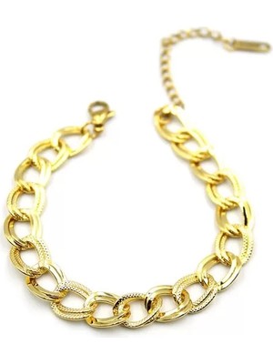 Die Grup Samanyolu Zincir Bileklik - Küçük - Altın