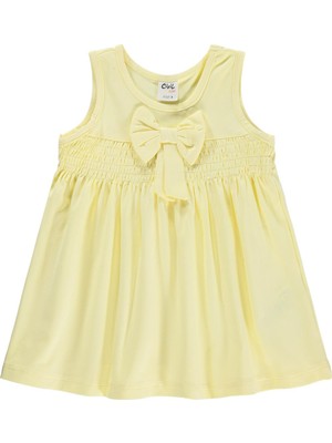 Civil Baby Gipe - Kurdelalı  6-18 Ay Elbise - Sarı