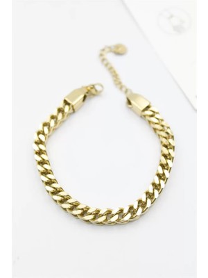 Die Grup Zincir Bileklik - Altın