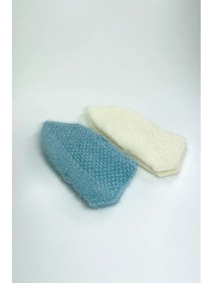 Die Grup 2 Çift El Örgüsü Kışlık Şık Kadın Yün Patik Set 4