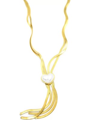 Die Grup Kalp Kolye - Altın