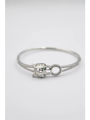 Die Grup Taşlı Vip Bilezik - Gümüş