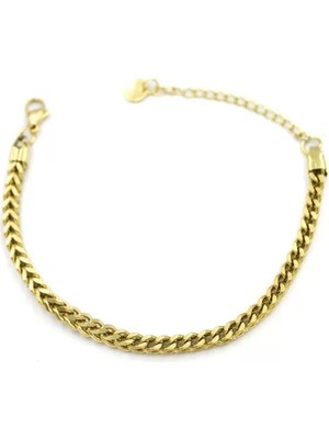 Die Grup Zincir Bileklik - Altın