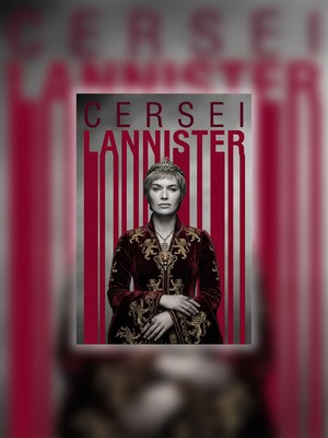 Tugo A4 Boyutunda Metal Cersei Lannister Tablosu