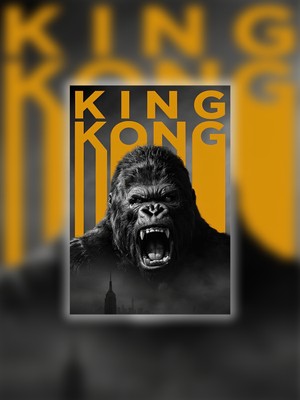 Tugo A4 Boyutunda Metal King Kong Tablosu