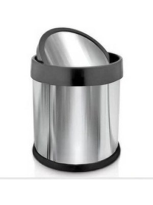 PremiumPort Pratik Krom Kapaklı Çöp Kutusu 45 Litre, Şık ve Kullanışlı Tasarım