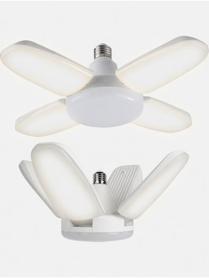 GUNKES 60 Watt 4 Kollu Pervane LED Ampul Beyaz E27 Duy