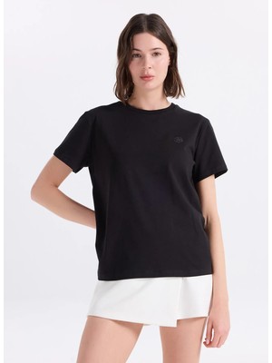 Jeep Siyah Kadın T-Shirt J5SL-TST7186
