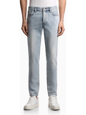 Emporio Armani Erkek Normal Bel Slim Fit Dar Paça Mavi2 Jeans EM000668 AF22251-MB003