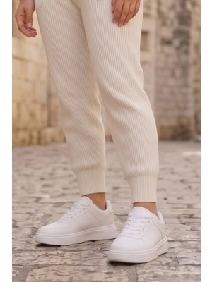 In Step Urban Pure White Comfort: Minimalist  Beyaz Kadın Spor Ayakkabı