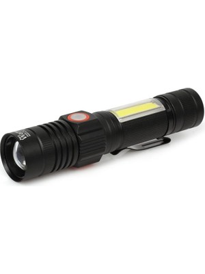 Elwes Geniş Açılı P50 LED Şarjlı El Feneri
