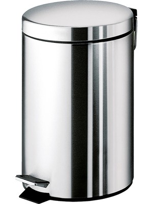 PremiumPort Pedallı 3l Soft Çöp Kovası, Parlak Paslanmaz Çelik, Şık ve Kullanışlı