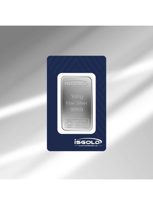 E-Gümüş Işgold 100GR Külçe Gümüş