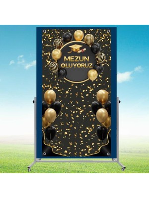 Ti Play Mezuniyet Fotoğraf Panosu 108X200CM Pvc Vinil Tek Parça Model 06