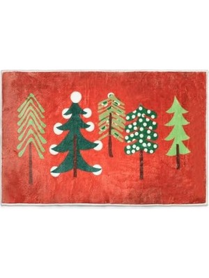 Mabeyn Aden Yılbaşı Temalı Kapı Önü Paspası, Yılbaşı Kapı Paspası, Paspas (Çam Ağaçlı)