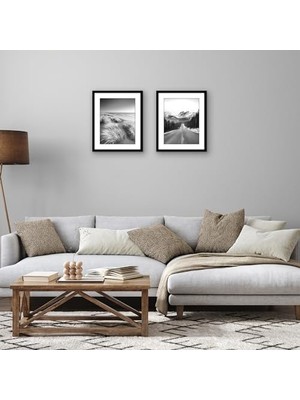 Mabeyn 13X16 Resim Çerçevesi 2 Inç Siyah Set - Mat ile 10X13 Resim Çerçevesi Veya 13X16 Mat Olmayan Çerçeve Olarak Kullanın - Yatay Veya Dikey Ekran Için Pleksiglas Kapaklı Kolaj Resim