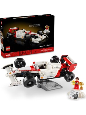 Mabeyn Mclaren Mp4/4 ve Ayrton Senna 10330 - Araç Tutkunu Yetişkinler Için Koleksiyonluk Yaratıcı Model Araba Yapım Seti, Doğum Günü Hediyesi Fikri (693 Parça)