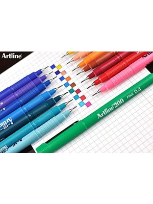 Mabeyn 200N Keçe Uçlu Yazı Kalemi Uç:0,4 Mm, Kırmızı