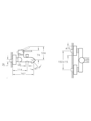 Mabeyn Minimax S A41994 Banyo Bataryası Krom