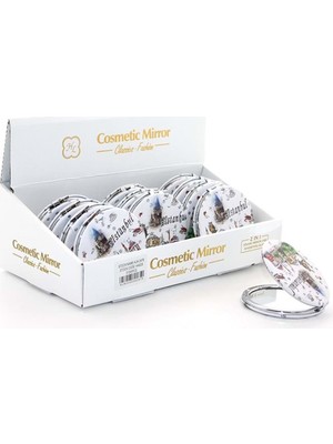 Elwes Taşlı Istanbul Tasarımı El Aynası Ince