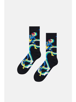 Happy Socks - Çok Renkli Marvel x - Men Cyclops Figürlü Çorap
