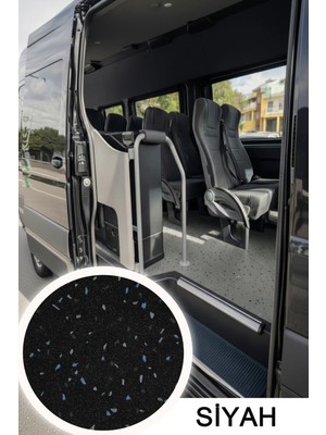 Sayın Tekstil Taban Muşambası - Sprinter Desenli - Siyah - 200 cm