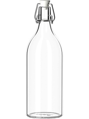 Mabeyn Korken Şeffaf Cam Şişe, Tıpalı, Yağ, Sirke, Içecek, Bira, Su, Kombucha, Kefir, Soda Için Sallanan Şişeler, (481 Ml)