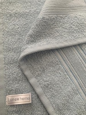 Mabeyn %100 Havlu Takımı Vücut Havlusu 90X140 Cm, Baş Havlusu 50X80 Cm, Ekstra Yumuşaklık (Mavi)