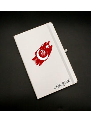 As Gift Kişiye Özel 29 Ekim Baskılı Beyaz Defter