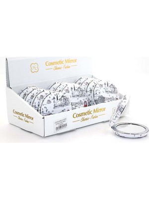 Elwes Taşlı Istanbul Tasarımı El Aynası Kalın